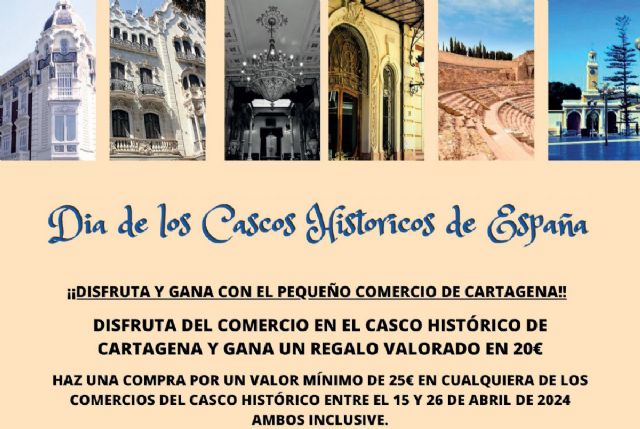 El Centro Comercial Abierto de Cartagena celebra con regalos el Día de los Cascos Históricos de España