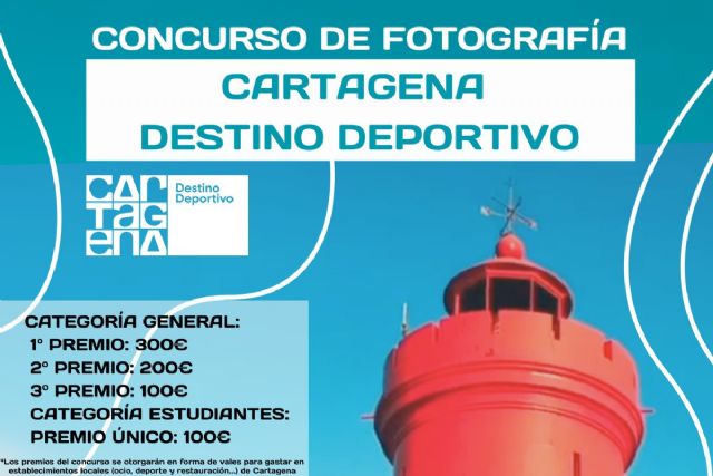 El concurso ´Cartagena Destino Deportivo´ busca la mejor fotografía de la actividad física en el municipio