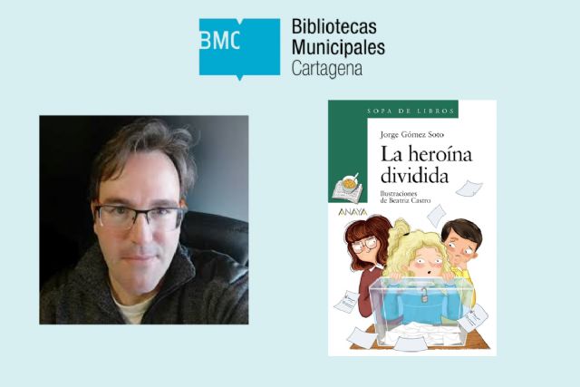 El escritor Jorge Gómez Soto protagoniza los 'Encuentros con Autor' en las bibliotecas de Cartagena