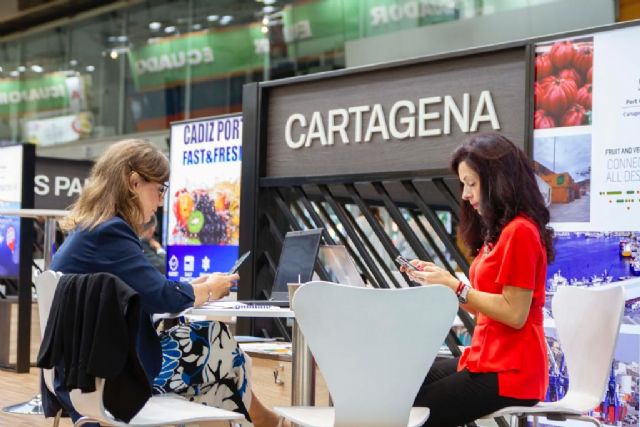 El Puerto de Cartagena destaca en Fruit Attraction su liderazgo como puerto europeo en el Mediterráneo en la importación de cítricos