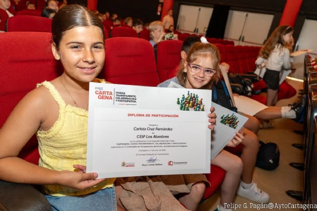 El Ayuntamiento entrega los Premios Cartagena Transparente a alumnos de colegios e institutos del municipio