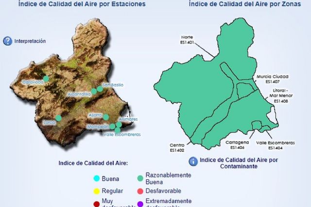 El descenso de partículas en suspensión posibilita la desactivación del nivel 3 por contaminación en Cartagena