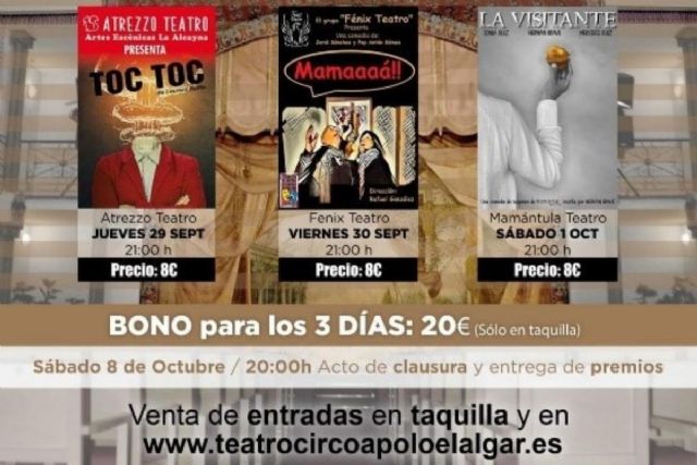 El sábado se clausura el VI Certamen Nacional de Teatro Aficionado de Cartagena con su entrega de premios