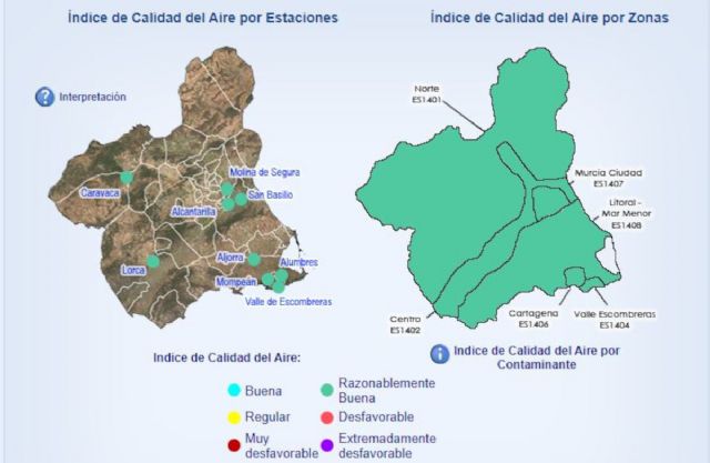 Activado el Nivel 1 Preventivo por partículas en suspensión en Mompeán y Valle de Escombreras