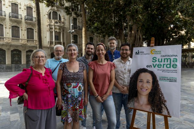 Más Cartagena-Verdes Equo presentan su cartel para las elecciones municipales junto a una batería de 10 medidas urgentes para Cartagena