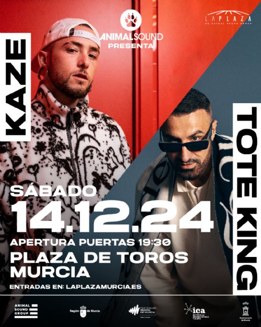 La gira de despedida de ToteKing y el rap del cartagenero Kaze llegan este sábado a La Plaza