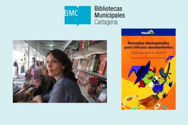 Julia San Miguel, esta semana en Encuentros con Autor en las bibliotecas de Cartagena