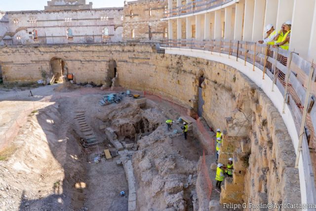 El Ayuntamiento presentará la nueva fase del proyecto arqueológico del Anfiteatro Romano de Cartagena al 2% cultural