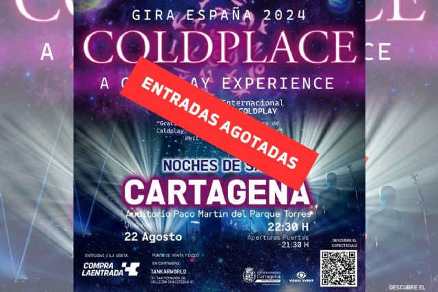 Entradas agotadas para los conciertos de El Arrebato y el tributo Coldplace en Cartagena