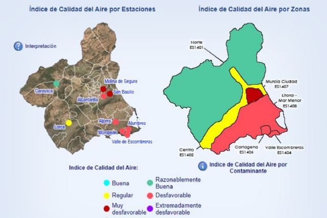 Cartagena activa el protocolo de contaminación por la intrusión de polvo sahariano