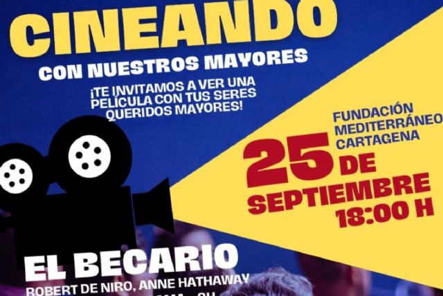 Cine gratis para personas mayores y acompañantes el día 25 en Cartagena