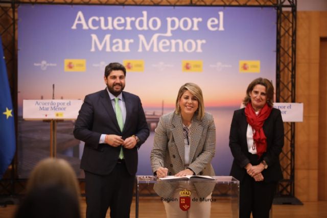 La alcaldesa confía en que la presencia del Ministerio en la comisión interadministrativa refuerce la coordinación para proteger el Mar Menor