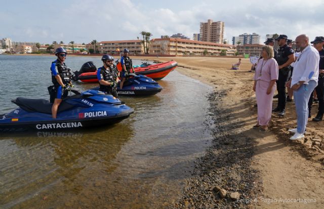 El Ayuntamiento de Cartagena refuerza la seguridad y los servicios en las playas del municipio