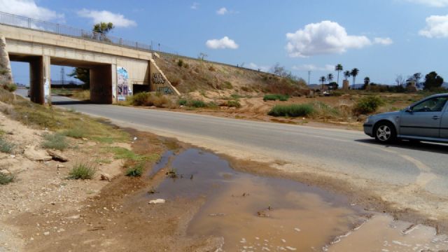 El PCAN exige las obras que eviten las inundaciones en el Camino del Sifón ante el adelanto de las lluvias