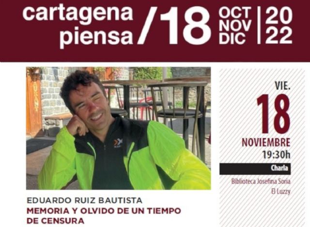 Eduardo Ruiz Bautista, historiador experto en libertad de expresión y publicación en el siglo XX, en Cartagena Piensa