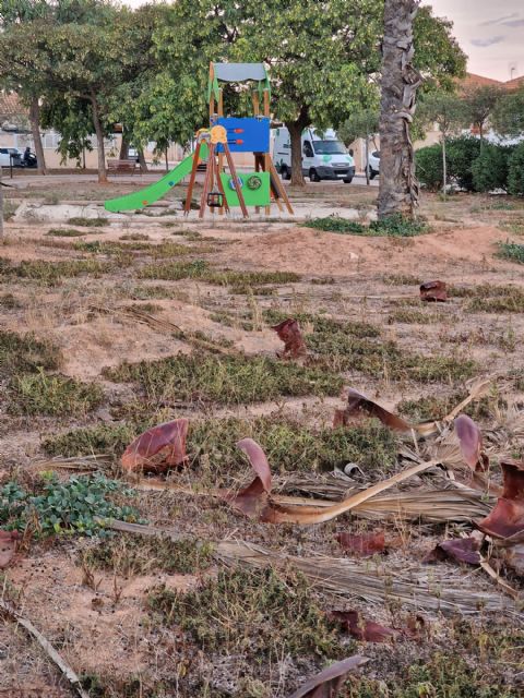 Sí Cartagena exige que se adecente el parque de la calle Mozos de Santa Ana