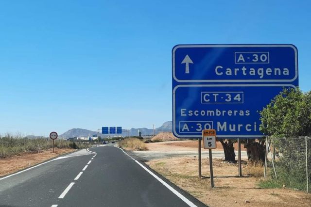 Arreglo de carretera para mejorar la conexión entre Roche Alto con la autovía a Cartagena y Murcia