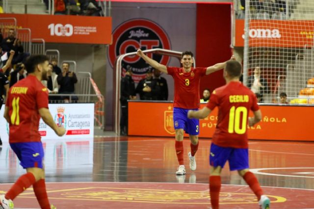 La Selección Española de Fútbol Sala golea a Bosnia-Herzegovina por 6-1 en Cartagena