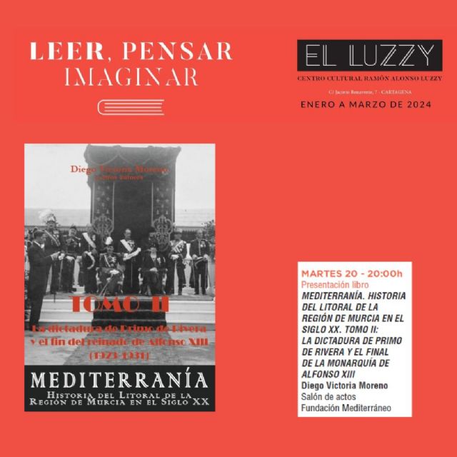 Diego Victoria presentará este martes su libro sobre la historia de los años 20 y 30 en Leer, Pensar e Imaginar