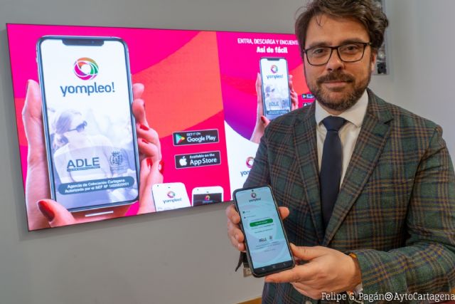 La app Yompleo publica más de mil ofertas de trabajo en Cartagena al año