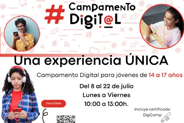 Juventud abre el plazo de inscripción para participar en el Campamento Digital