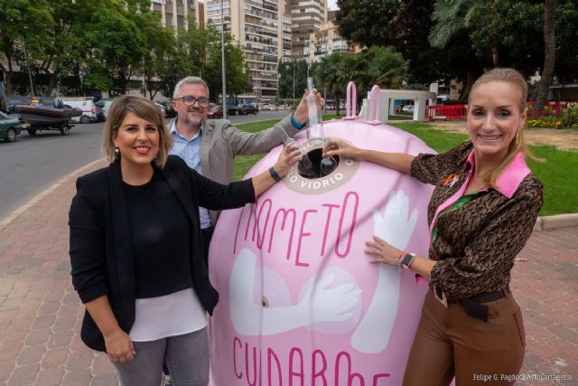 Ecovidrio y Ayuntamiento de Cartagena presentan la campaña solidaria ´Recicla Vidrio por ellas´ en colaboración con la Fundación Sandra Ibarra