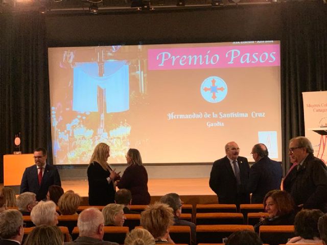 La Hermandad de la Santísima Cruz de Gandía, galardonada con el Premio Pasos de la Semana Santa de Cartagena