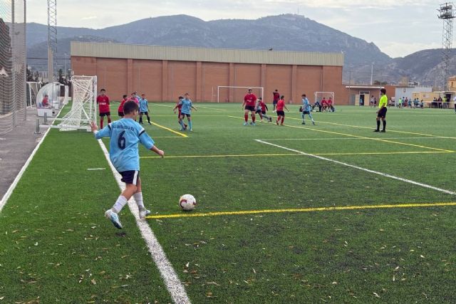 F.C. Cartagena y A.D. Codelpa La Palma y C.D. Lapuerta en cabeza de la categoría alevín 'B'