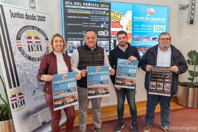 Aficionados del Cartagena y el Elche celebran el Día del Peñista este domingo junto al estadio Cartagonova