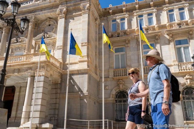 La asociación de ucranianos en Cartagena organiza este sábado una marcha por el tercer aniversario de la invasión rusa