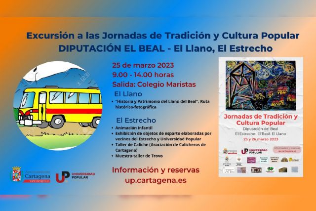 La Universidad Popular ofrece autobuses gratuitos para asistir a las Jornadas de Tradición y Cultura Popular de la Diputación del Beal