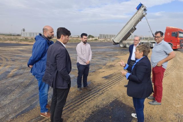 Avanzan las obras de la zona que albergará el Mercadillo de Cabo de Palos